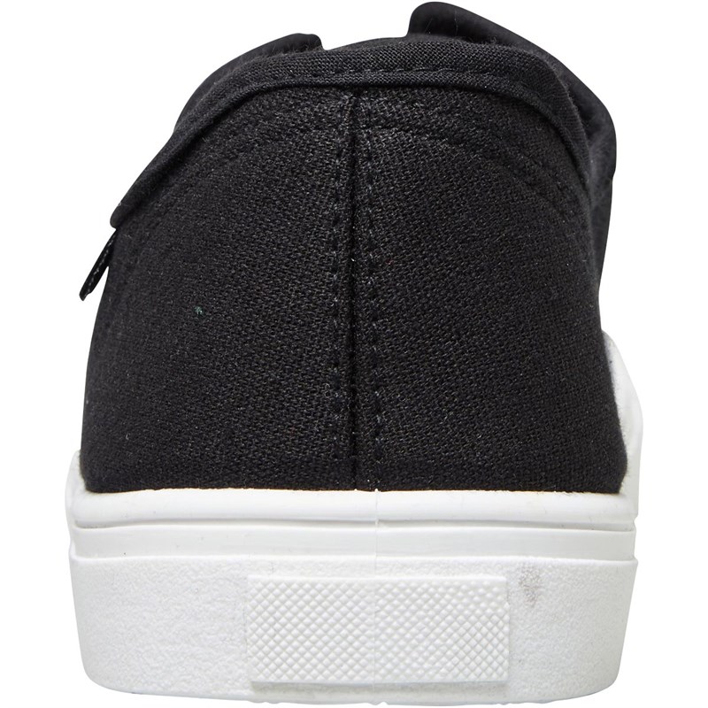 French Connection Mens Canvas Plimsolls Black Mono