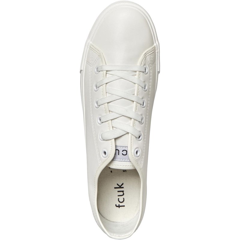 Buy French Connection Mens PU Plimsolls White