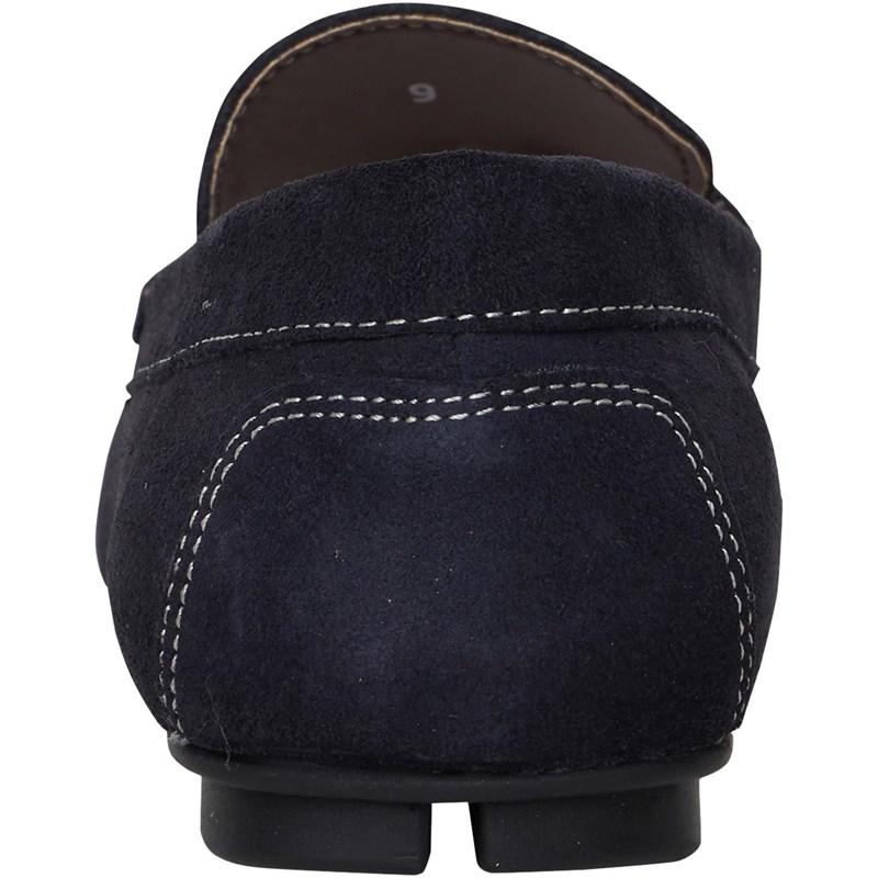French Connection Mens Suede Driving Shoes Marine