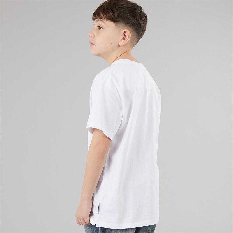 French Connection Boys Logo T-Shirt White/Marine