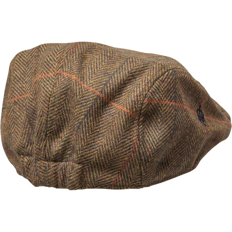 French Connection Casquette Tweed Homme Olive-Marron