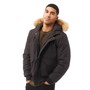 French Connection Mens Flight 3 Parka Jacket Black
