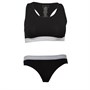 French Connection Womens Crop Top And Briefs Set Black
