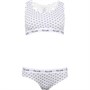 French Connection Womens FCUK Crop Top And Briefs Set Monochrome