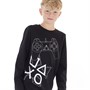 PlayStation Drenge Playstation T-shirts med lange ærmer Sort