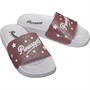 Pineapple Junior Girls Glitter Slides White/Pink Glitter