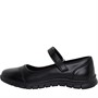 Pineapple Girls Mary Jane School Shoes Black
