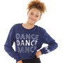 Pineapple Girls Dance Crop Sweat Top Navy