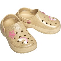 Pineapple Infant Girls Beach Sandals Champagne Glitter