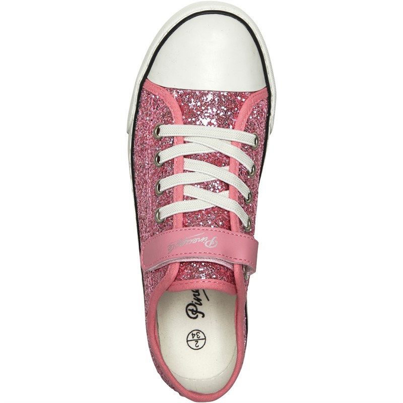 Buy Pineapple Girls Sparkle Shoes Pink Glitter