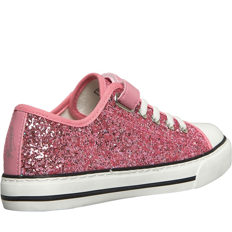 Pineapple Girls Sparkle Shoes Pink Glitter