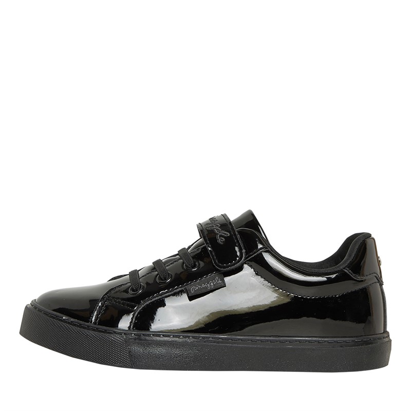 Pineapple Junior Girls Toni Trainers Black PU