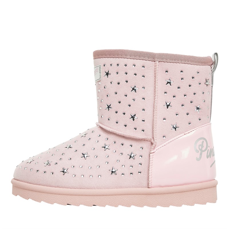 Pineapple Junior Girls Star Huggy Boots Pink