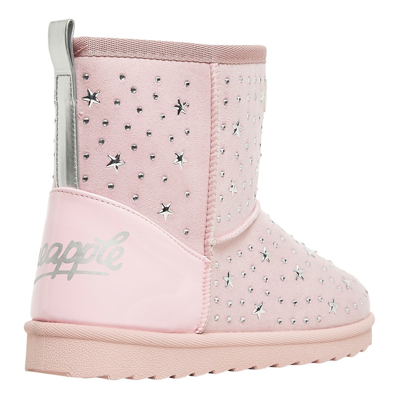 Pineapple Junior Girls Star Huggy Boots Pink