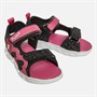 Pineapple Infant Girls Light Up Sandals Black/Pink