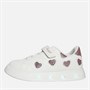 Pineapple Girls Light Up Cupsole Trainers White/Pink
