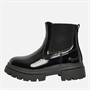 Pineapple Girls Chunky Chelsea Boots Black Patent