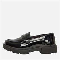 Pineapple Junior Girls Chunky Loafers Black Patent