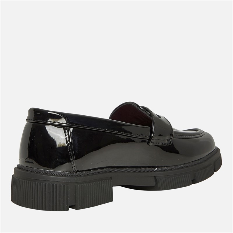Pineapple Junior Girls Chunky Loafers Black Patent