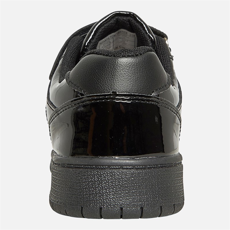 Pineapple Girls Toni Trainers Black Patent