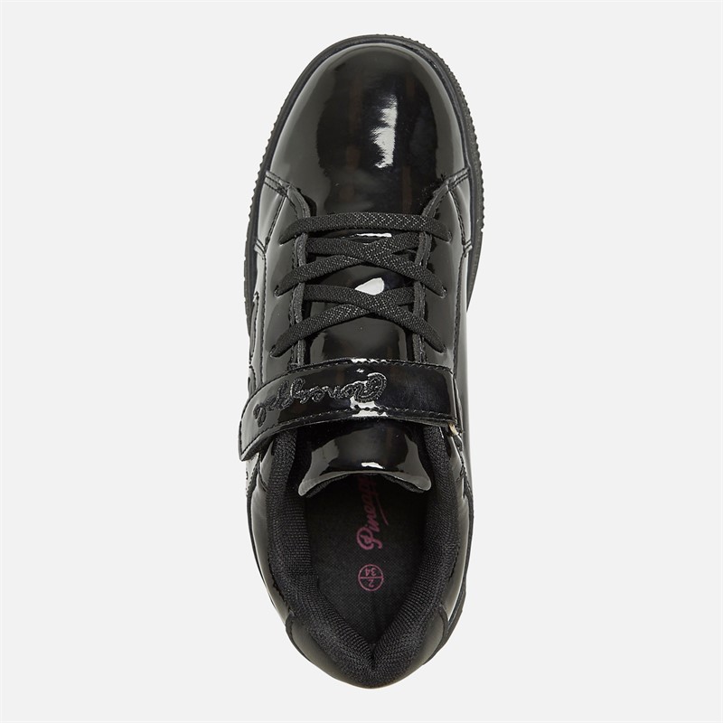 Pineapple Girls Toni Trainers Black Patent