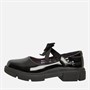 Pineapple Junior Girls Chunky Mary Jane Shoes Black Patent
