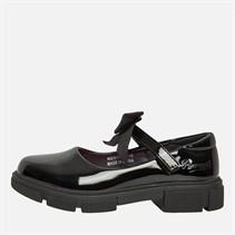 Pineapple Junior Girls Chunky Mary Jane Shoes Black Patent