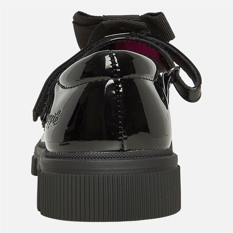 Pineapple Junior Girls Chunky Mary Jane Shoes Black Patent