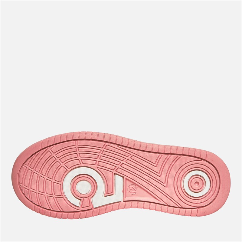 Pineapple Junior Girls Star Hi Top Trainers Pink