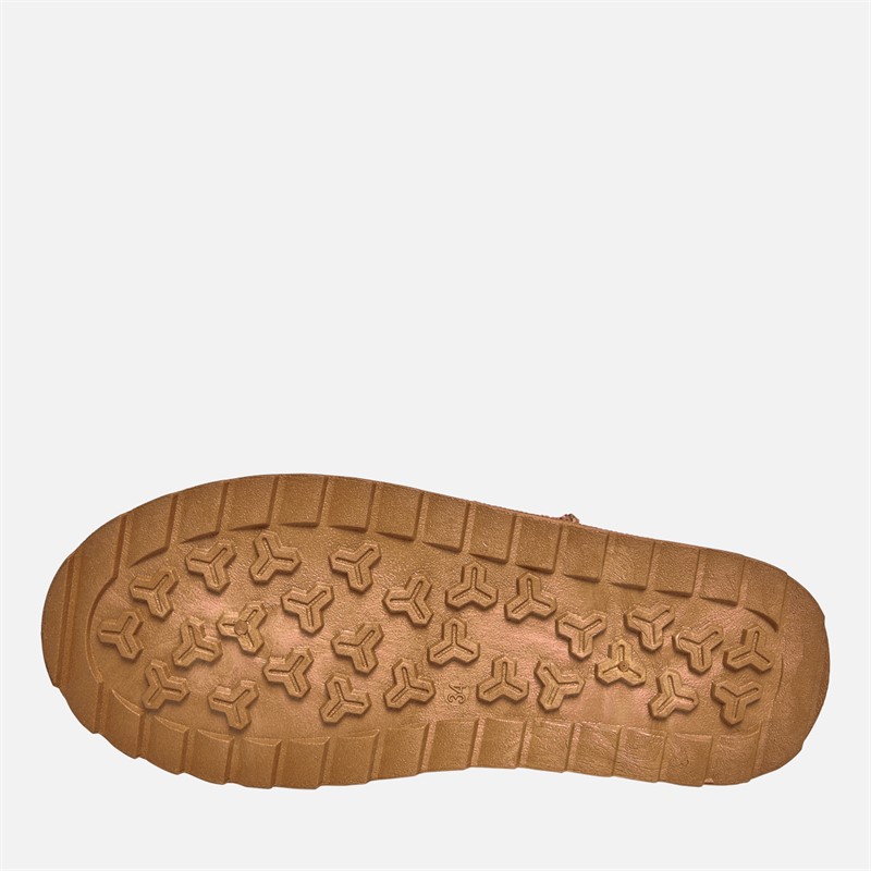 Pineapple Junior Girls Star Huggy Boots Chestnut