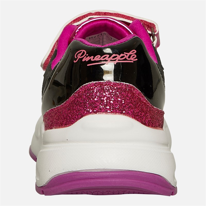 Pineapple Girls Chunky Trainers Pink/Black