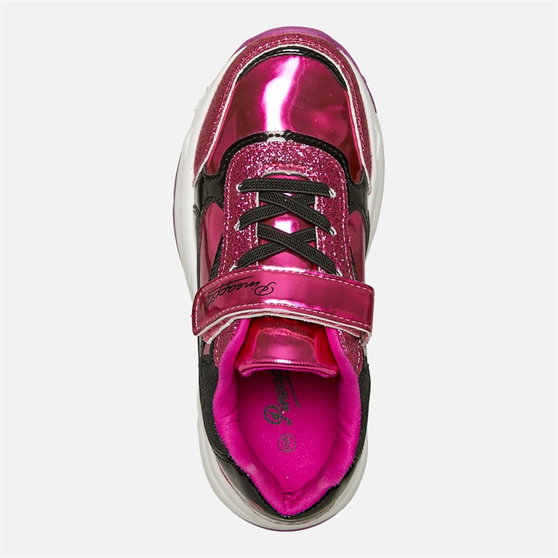 Pineapple Girls Chunky Trainers Pink/Black