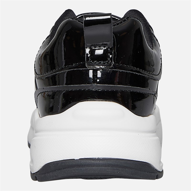 Pineapple Junior Girls Chunky Trainers Black/Patent