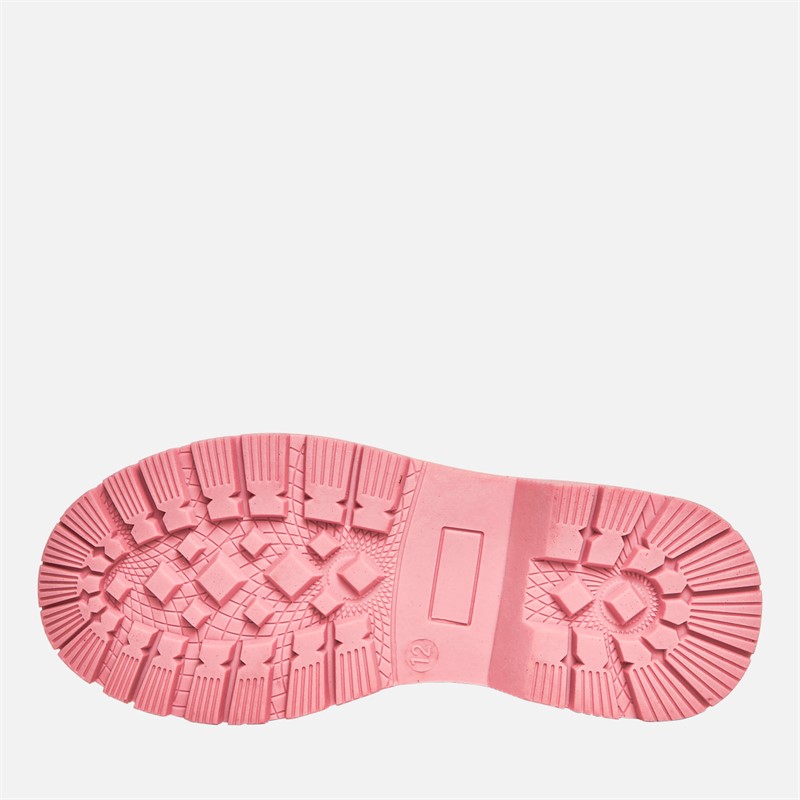 Pineapple Junior Girls Glitter Chelsea Boots Pink Fuschia Glitter