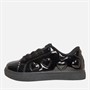 Pineapple Junior Girls Heart Cup Sole Trainers Black Patent