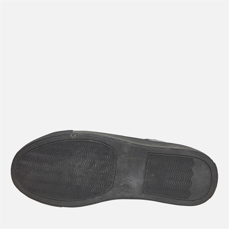 Pineapple Junior Girls Heart Cup Sole Trainers Black Patent