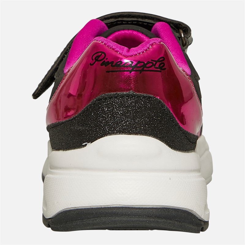Pineapple Girls Chunky Trainers Black/Pink