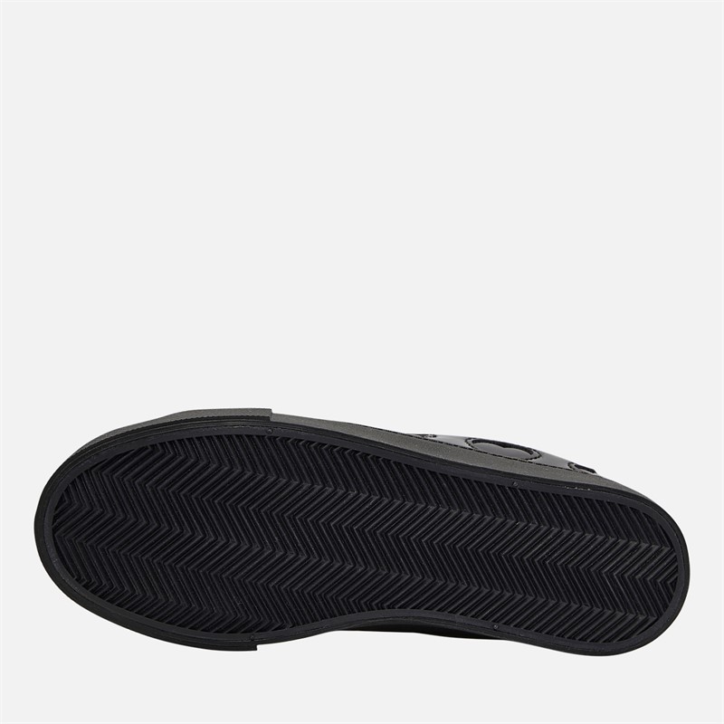 Pineapple Junior Girls Toni Hearts Trainers Black Patent