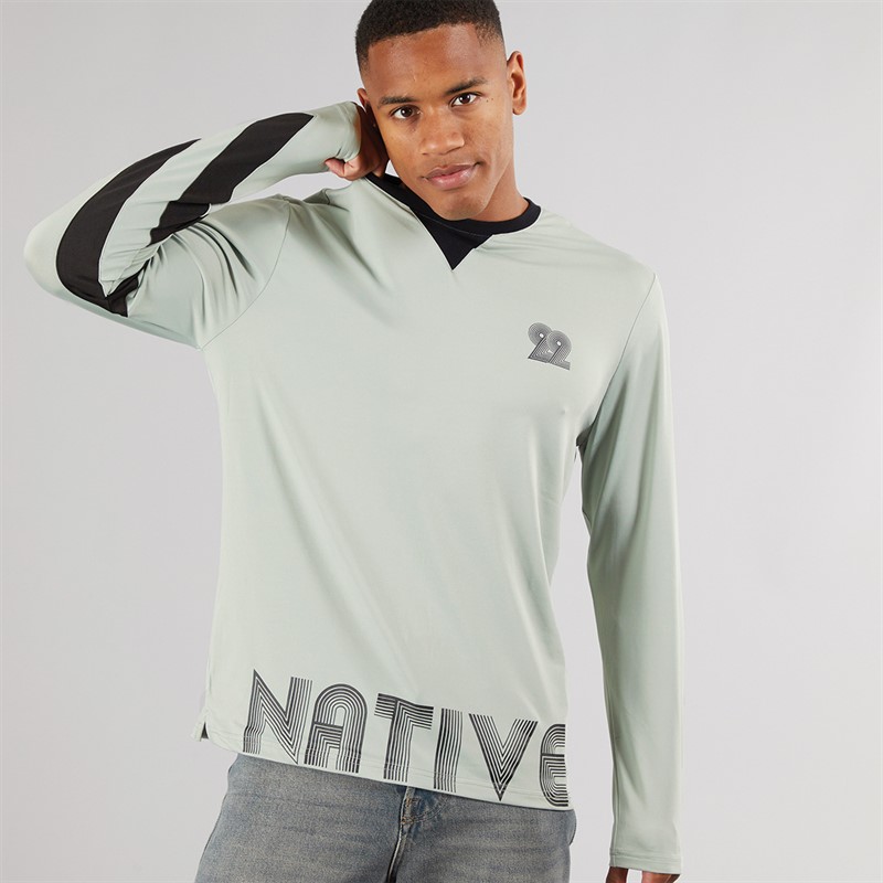 Native Youth Mens Geller Techinical Top Grey