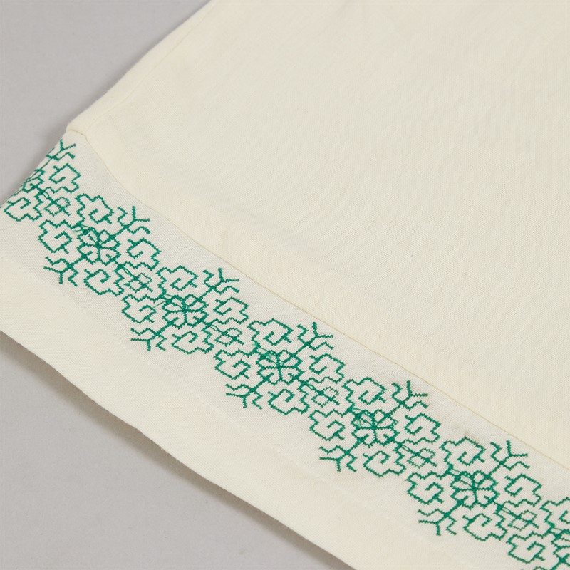 Native Youth Womens Embroidered Wide Leg Trousers Stone