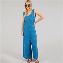 Native Youth Womens Lillee Oversized Jumpsuit Blue