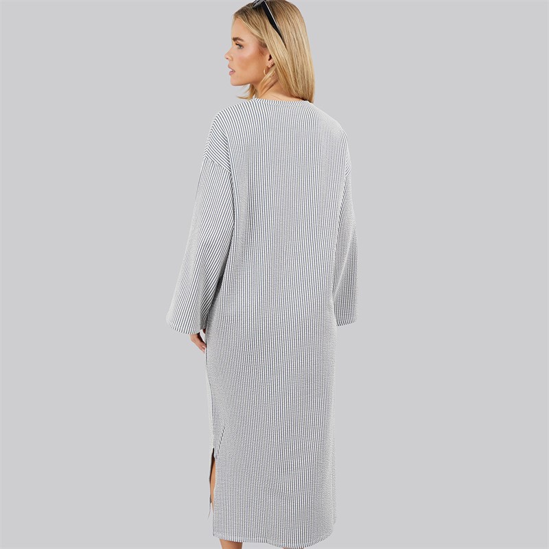 Native Youth Womens Belle Oversized Midi Dress Blue