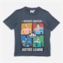 DC Comics Boys Justice League T-Shirt Dark Grey
