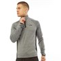 OKAMI Sport Mens Furnace 1/4 Zip Top Grey Spacedye
