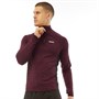 OKAMI Sport Mens Furnace 1/4 Zip Top Burgundy Spacedye
