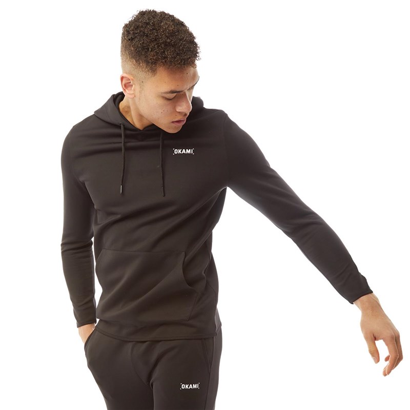 Buy OKAMI Sport Mens Century Poly Training Hoodie Black