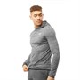 OKAMI Sport Mens Process Hooded Training Top Charcoal Spacedye