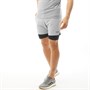 OKAMI Sport Mens Summit 7 Inch 2 In 1 Training Shorts Light Grey