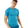 OKAMI Sport Mens Limit Short Sleeve Poly Training Top Teal Spacedye