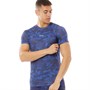 OKAMI Sport Mens Throne Short Sleeve Poly Training Top Navy Camo